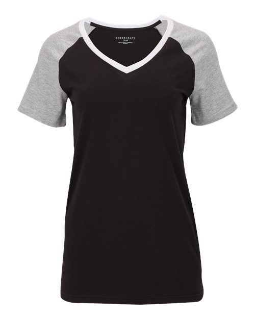 Women's Colorblocked V-Neck T-Shirt – Front