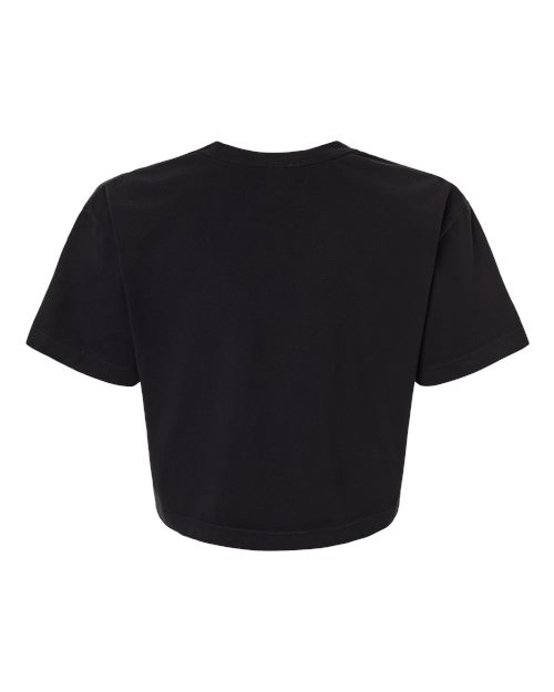 Women's Heavyweight Cotton Garment-Dyed Boxy Cropped Tee – Back
