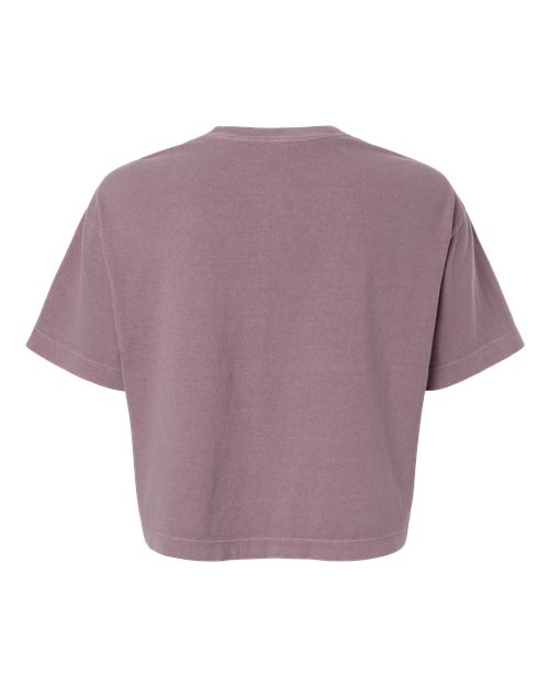 Women's Heavyweight Cotton Garment-Dyed Boxy Cropped Tee – Back