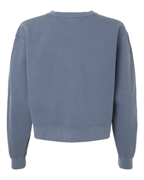 Women's Garment-Dyed Mid-Length Crewneck Sweatshirt – Back
