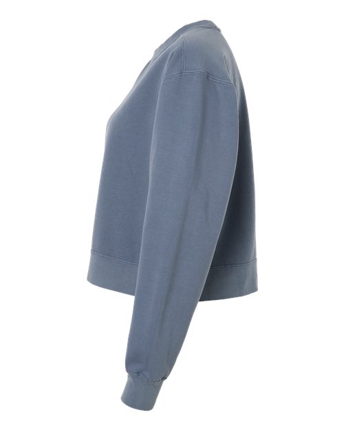 Women's Garment-Dyed Mid-Length Crewneck Sweatshirt – Detail