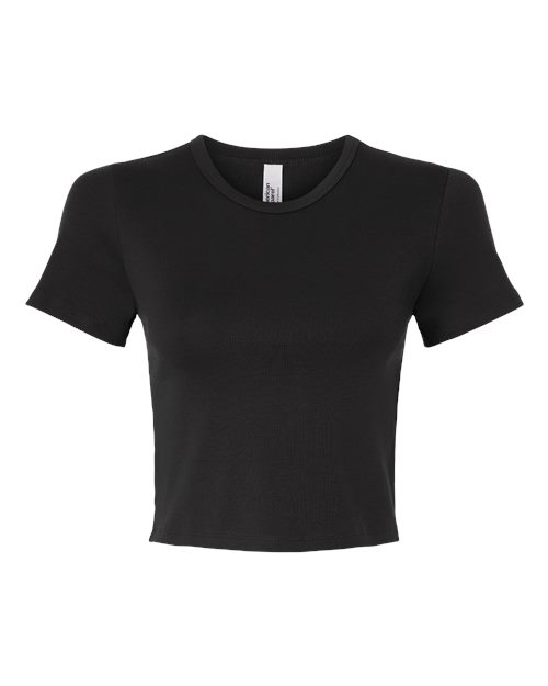 Women's Baby Rib Fitted Cropped Tee – Front