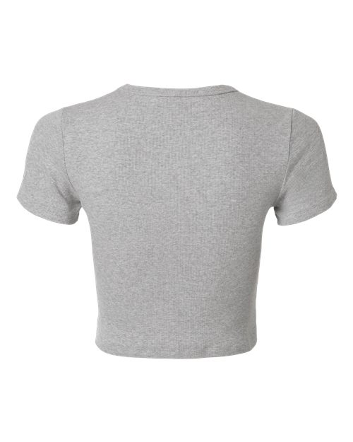 Women's Baby Rib Fitted Cropped Tee – Back