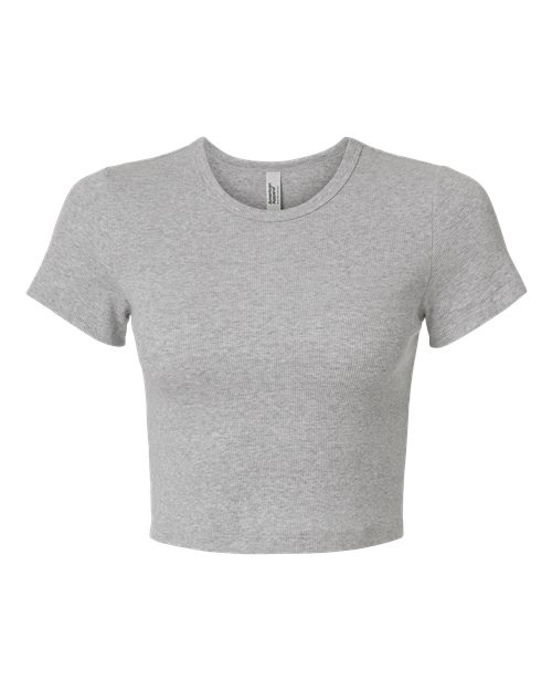 Women's Baby Rib Fitted Cropped Tee – Front
