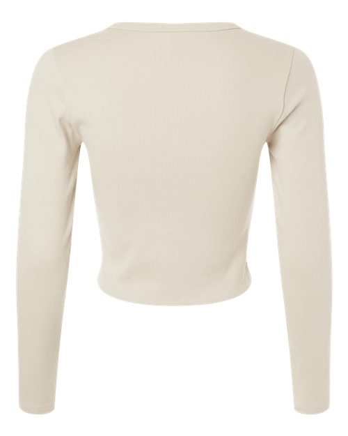 Women's Baby Rib Long Sleeve Fitted Tee – Back