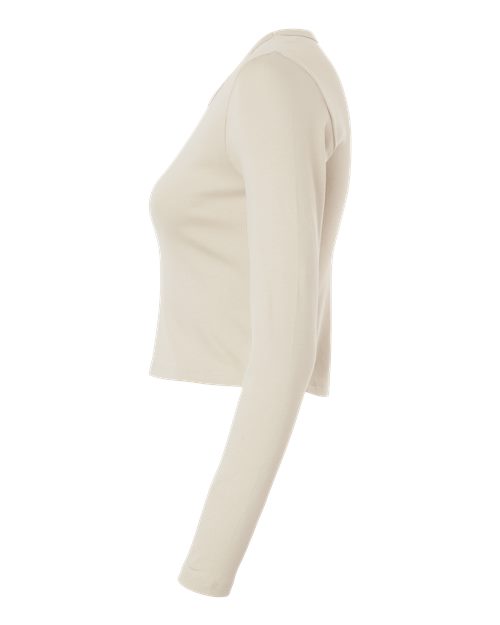 Women's Baby Rib Long Sleeve Fitted Tee – Detail