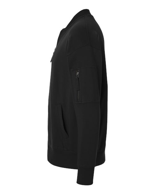Unisex French Terry Bomber Jacket – Detail
