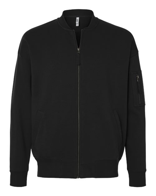 Unisex French Terry Bomber Jacket – Front