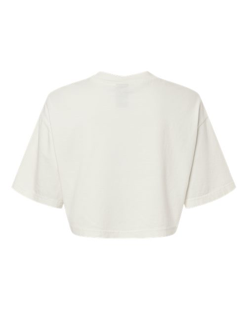 Women's Garment-Dyed Cropped Tee – Back