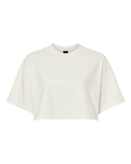 Women's Garment-Dyed Cropped Tee – Front