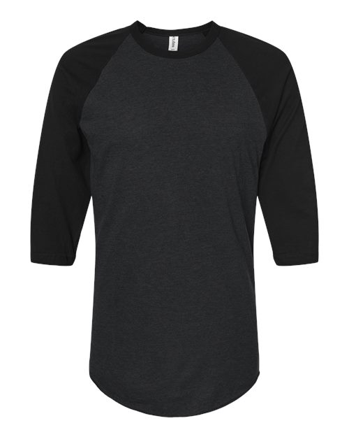 Unisex Fine Jersey Raglan T-Shirt – Front