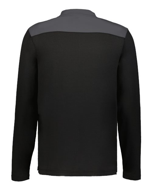 Unisex Sideline Grid Fleece Quarter-Zip Pullover – Back