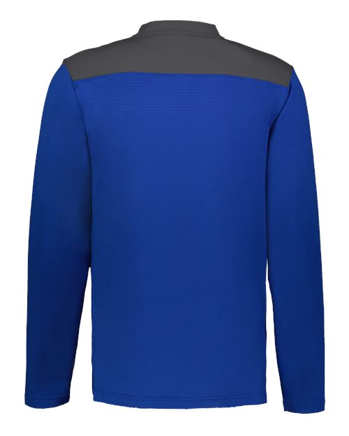 Unisex Sideline Grid Fleece Quarter-Zip Pullover – Back