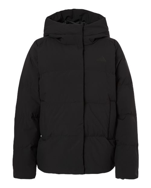 Women's Helonic Down Puffer Hooded Jacket – Front