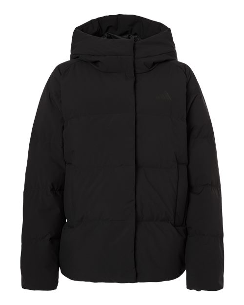 Women's Helonic Down Puffer Hooded Jacket – Front