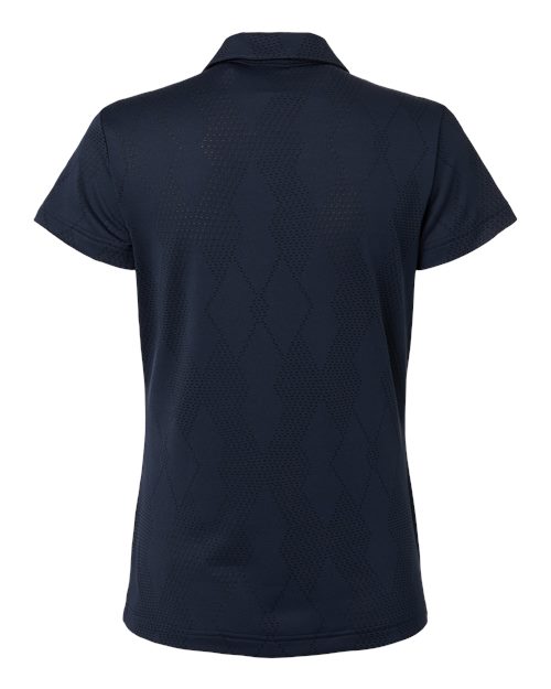 Women's Textured Jacquard Polo – Back