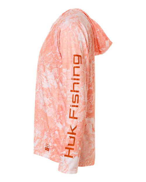Men's Pursuit Mossy Oak Printed Hooded Long Sleeve T-Shirt – Detail
