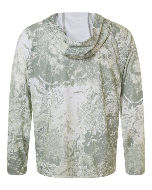Men's Pursuit Mossy Oak Printed Hooded Long Sleeve T-Shirt – Back