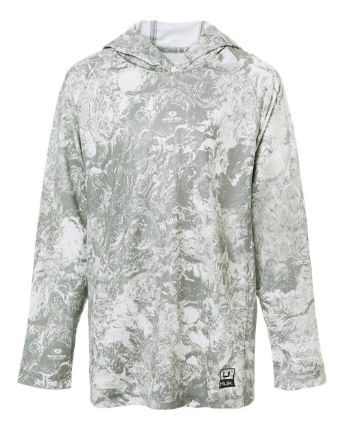 Youth Pursuit Mossy Oak Printed Hooded Long Sleeve T-Shirt