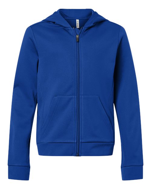 Youth Squad Tech Fleece Hooded Full-Zip – Front