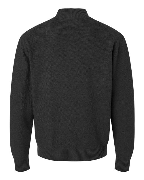 Men's Hartland Textured Quarter Zip Sweater – Back