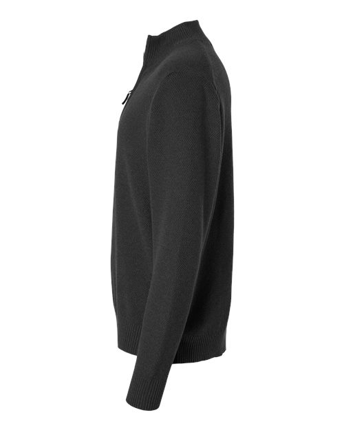Men's Hartland Textured Quarter Zip Sweater – Detail