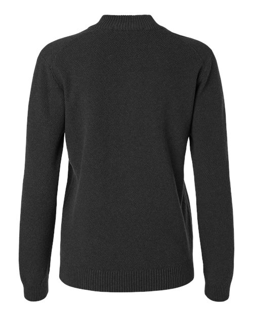 Women's Hartland Textured Quarter Zip Sweater – Back