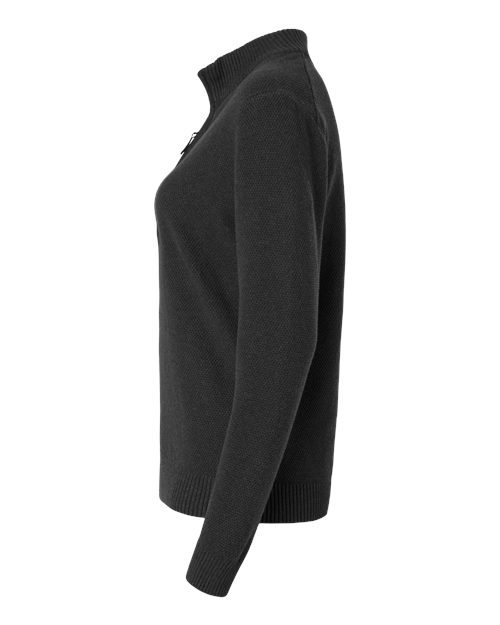 Women's Hartland Textured Quarter Zip Sweater – Detail