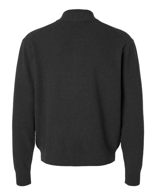 Men's Hartland Textured Full Zip Sweater – Back