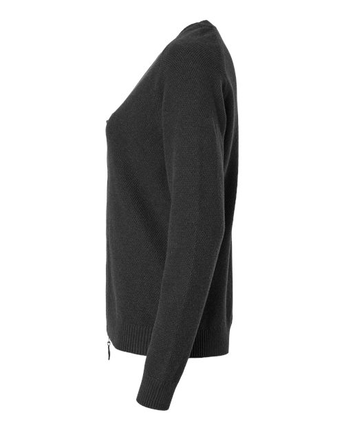 Women's Hartland Textured Full Zip Sweater – Detail
