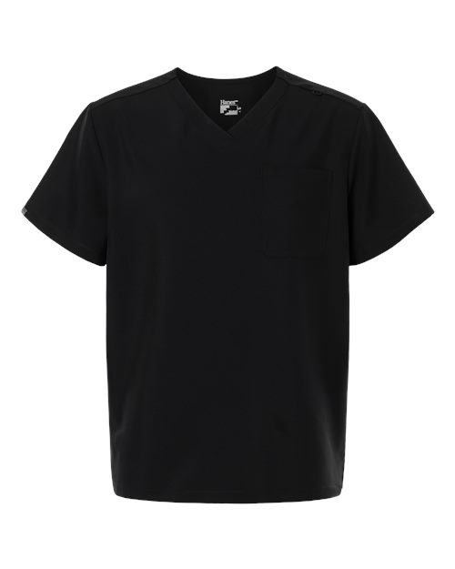 Men's V-Neck 1 Pocket Scrub Top – Front