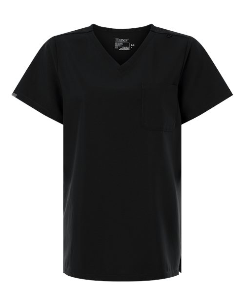 Women's V-Neck 1 Pocket Scrub Top