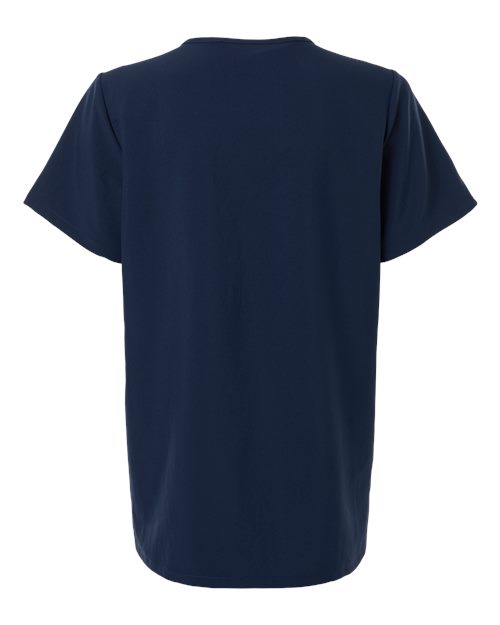 Women's V-Neck 3 Pocket Scrub Top – Back