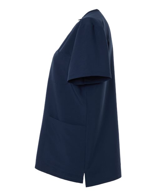 Women's V-Neck 3 Pocket Scrub Top – Detail