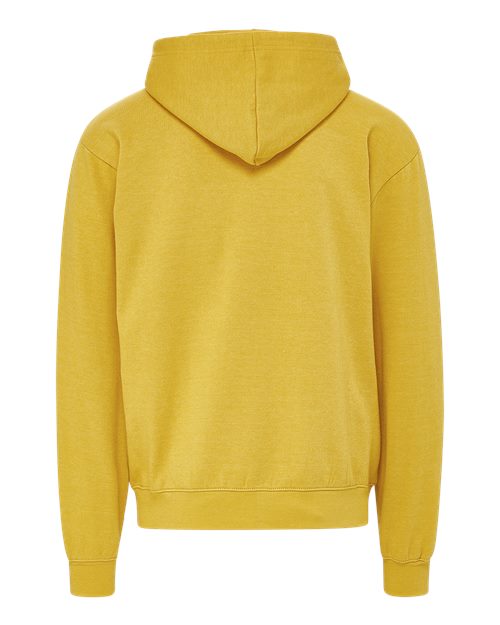 Unisex Retro Heather Full-Zip Hooded Sweatshirt – Back