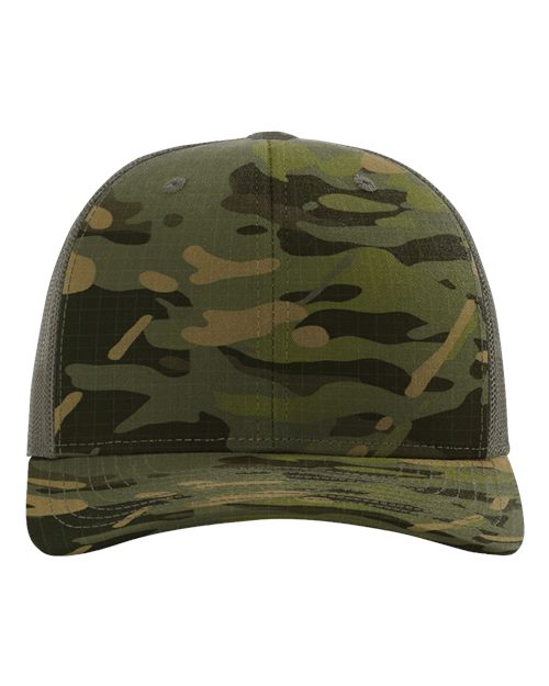 Printed Tactical Trucker Cap – Front
