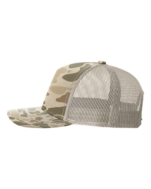 Printed Five-Panel Trucker Cap – Detail