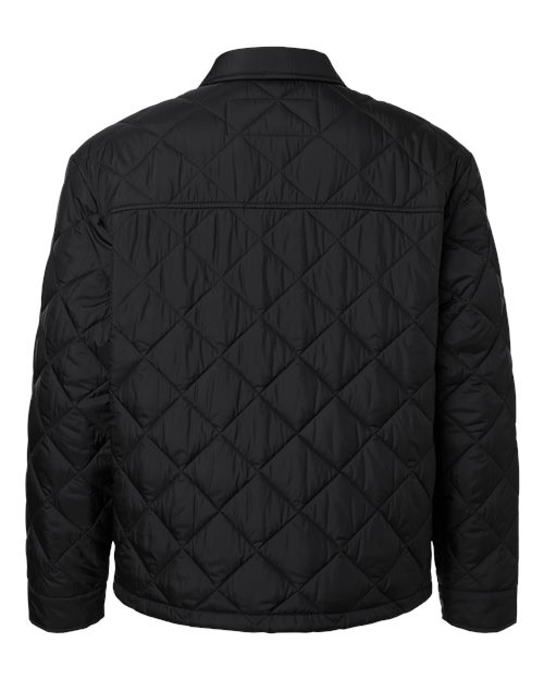 Men's Diamond Quilted Jacket – Back
