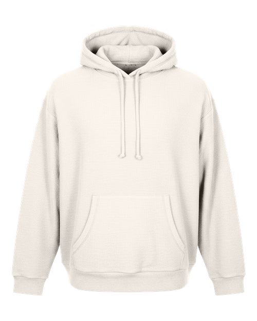 Unisex Corded Pullover Hooded Sweatshirt