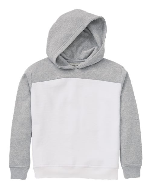 Youth Colorblocked Hooded Sweatshirt – Front