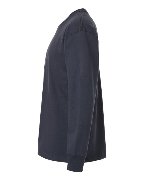 Unisex Heavyweight Long Sleeve Tee – Detail