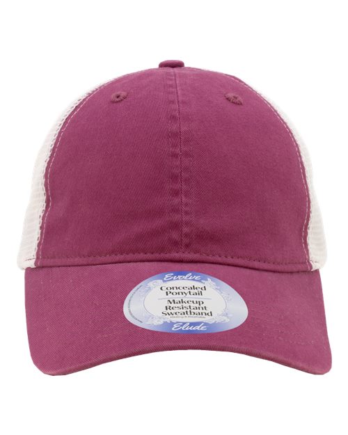 Women's Peached Twill Mesh Back Cap – Front