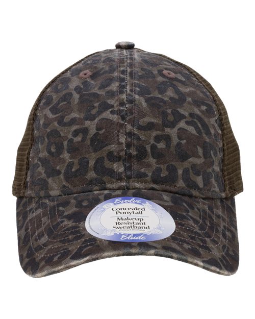 Women's Peached Twill Mesh Back Cap