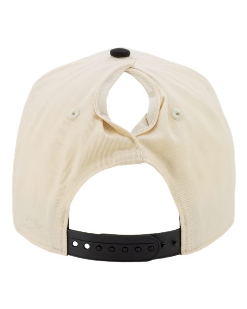 Women's Two-Tone Five-Panel Cap – Back