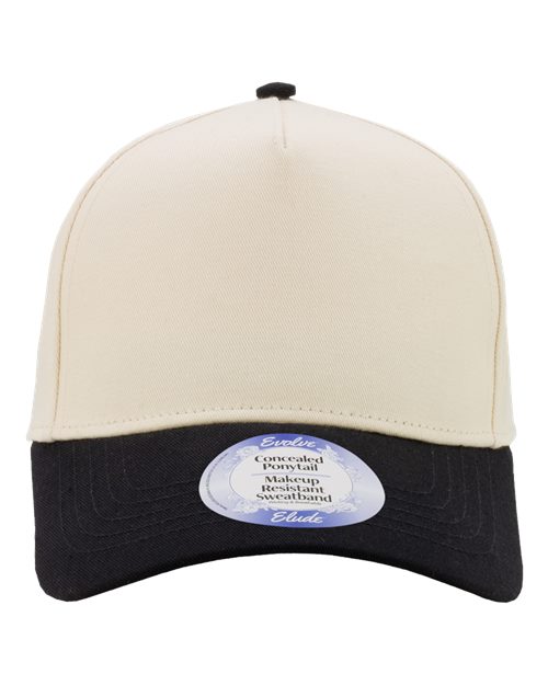 Women's Two-Tone Five-Panel Cap – Front