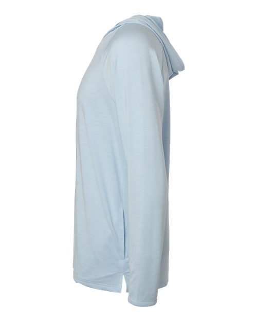 Unisex Performance Hooded Long Sleeve T-Shirt – Detail