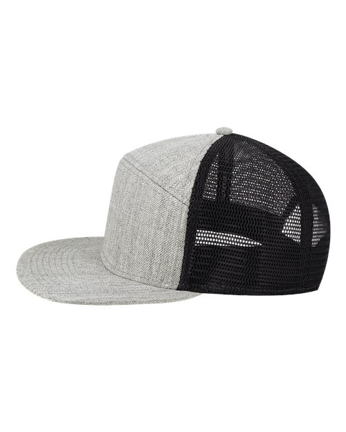 Hopback Seven-Panel Trucker Cap – Detail