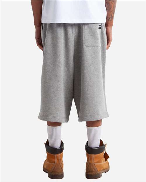 Unisex Baggy Fleece Shorts – Back