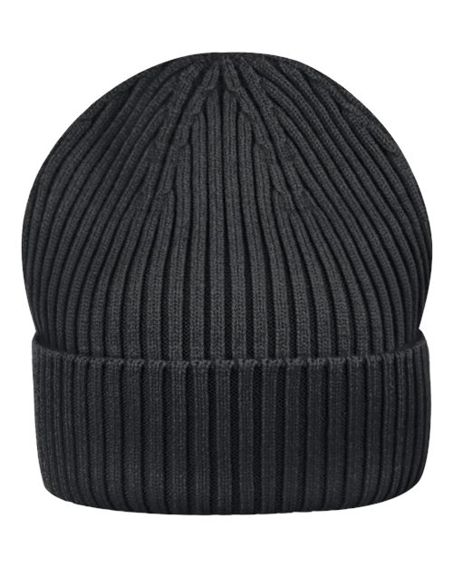 Rib Knit Beanie – Back