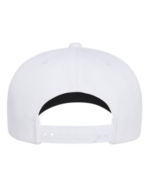 Retro Cotton Blend Five-Panel Rope Cap – Back